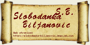 Slobodanka Biljanović vizit kartica